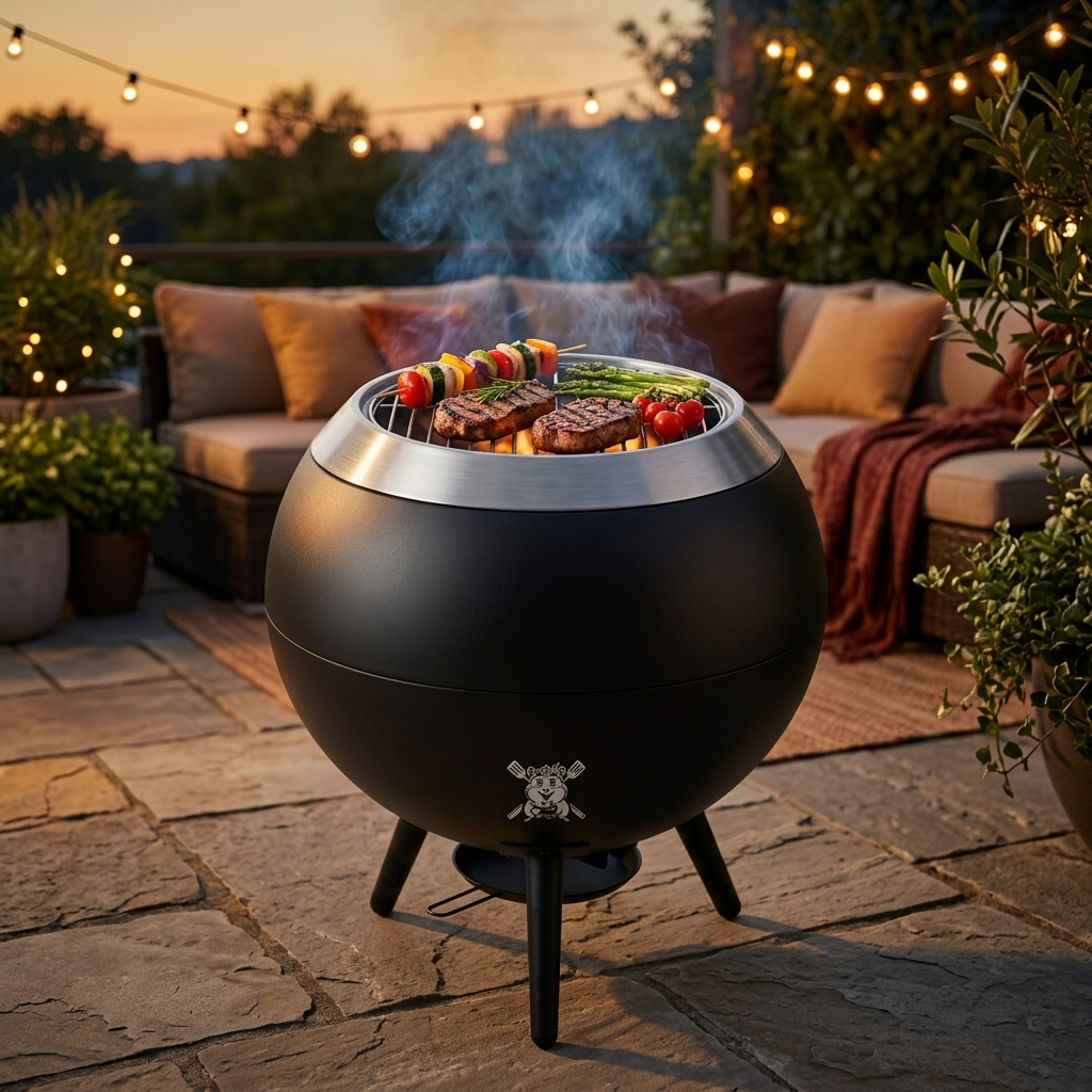 The Orb - Sphere Fire Pit & Grill