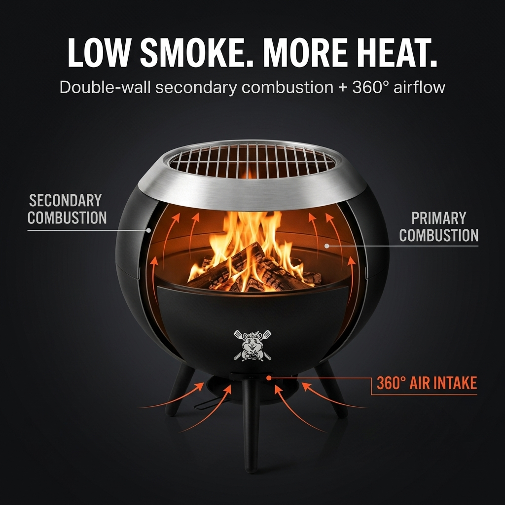 The Orb - Sphere Fire Pit & Grill