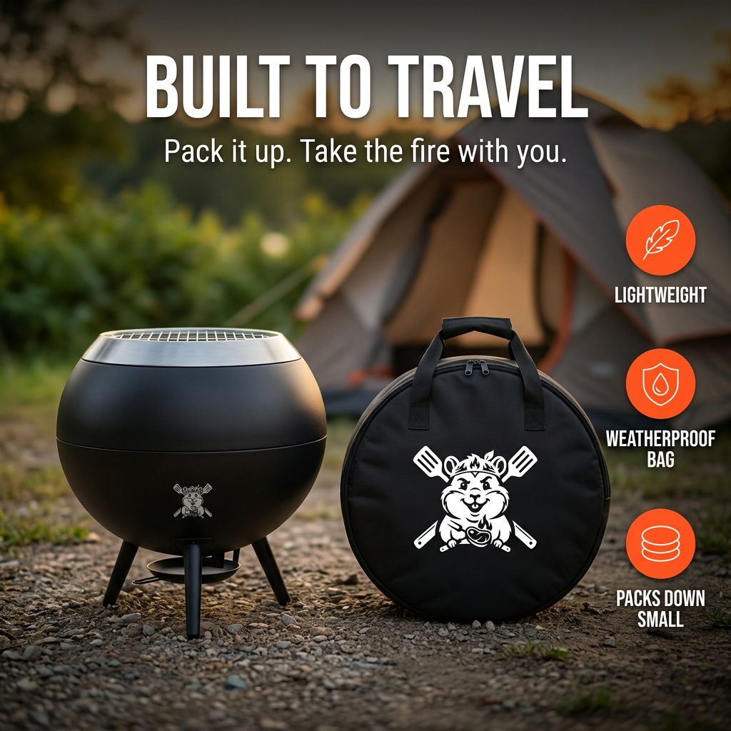 The Orb - Sphere Fire Pit & Grill