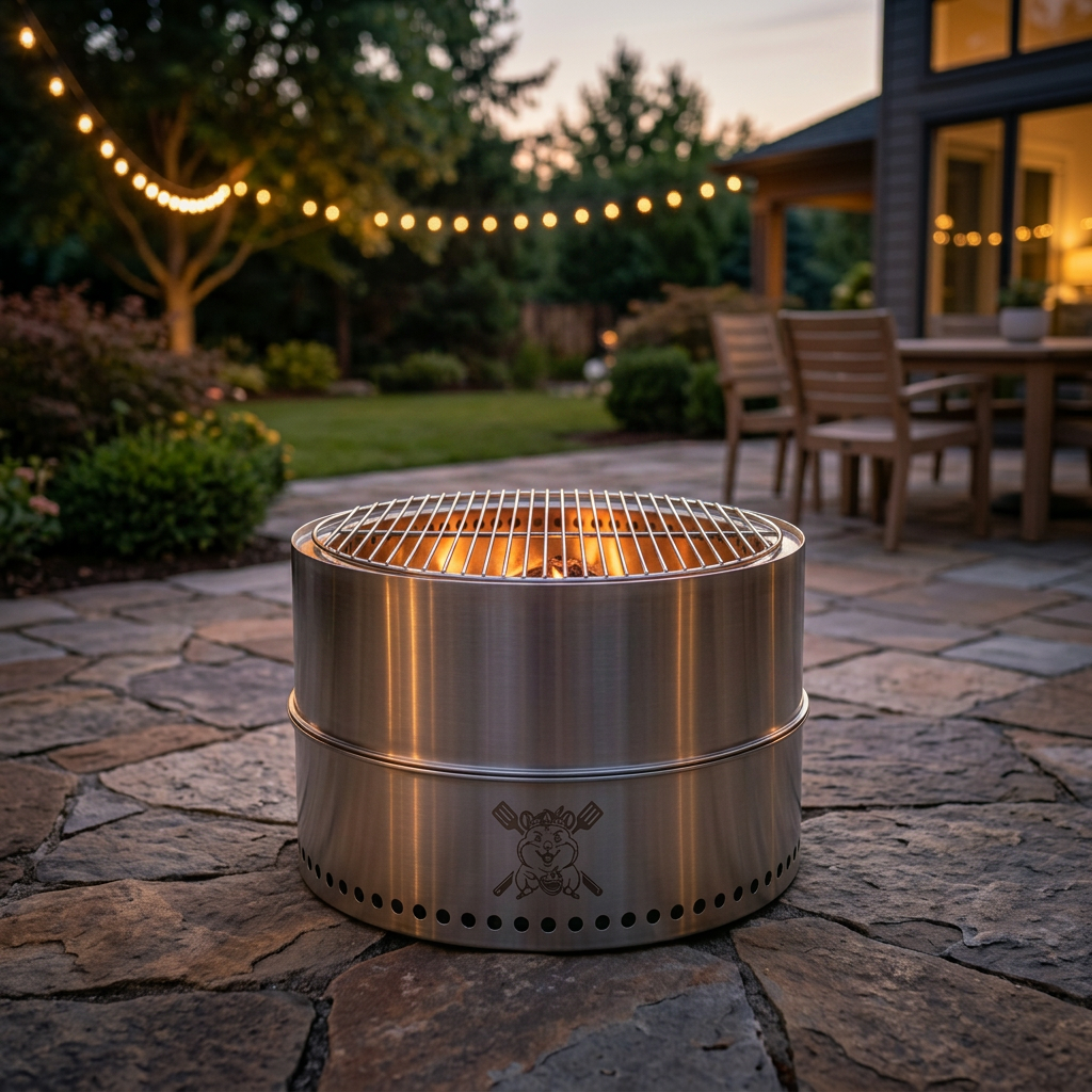 Ferro - Stainless Smokeless Fire Pit & Grill
