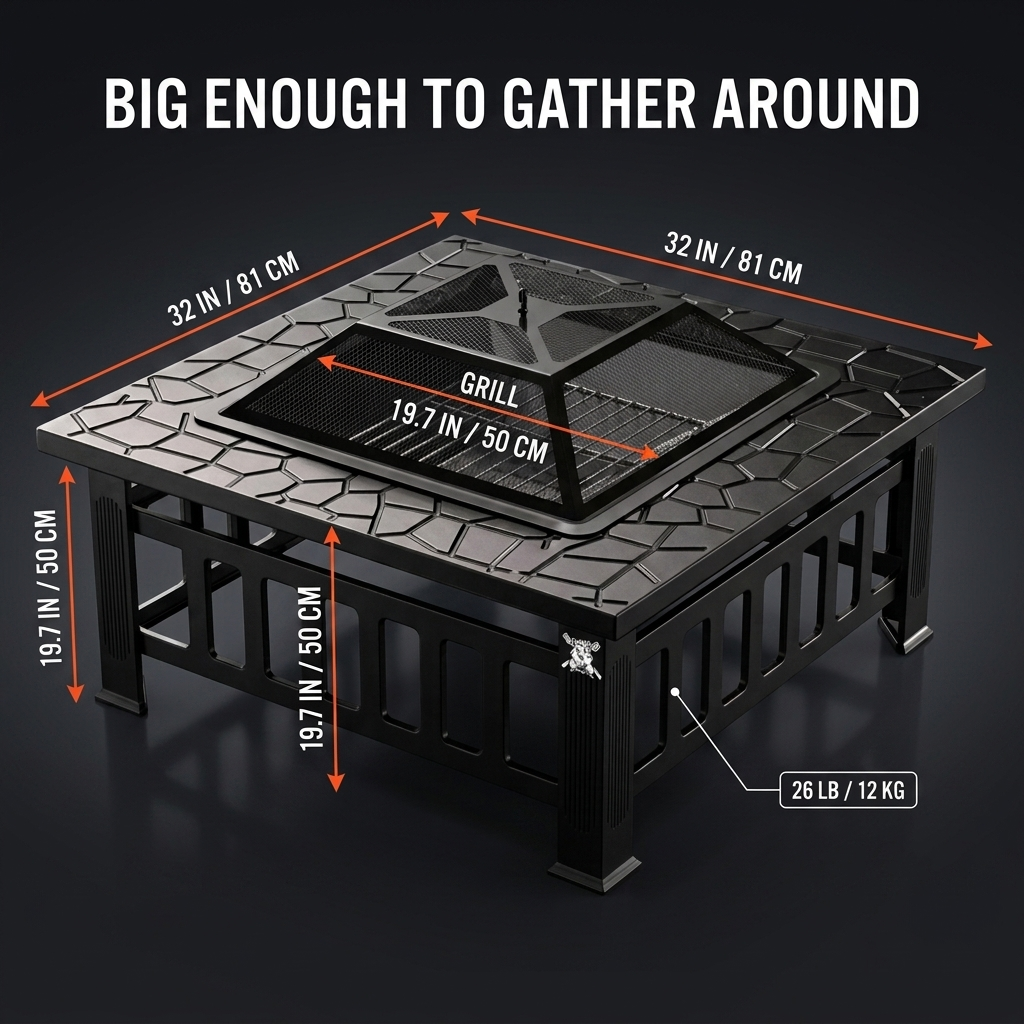 Mesa - Fire Pit Table & Grill